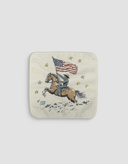 All-American Cowboy Dishcloth