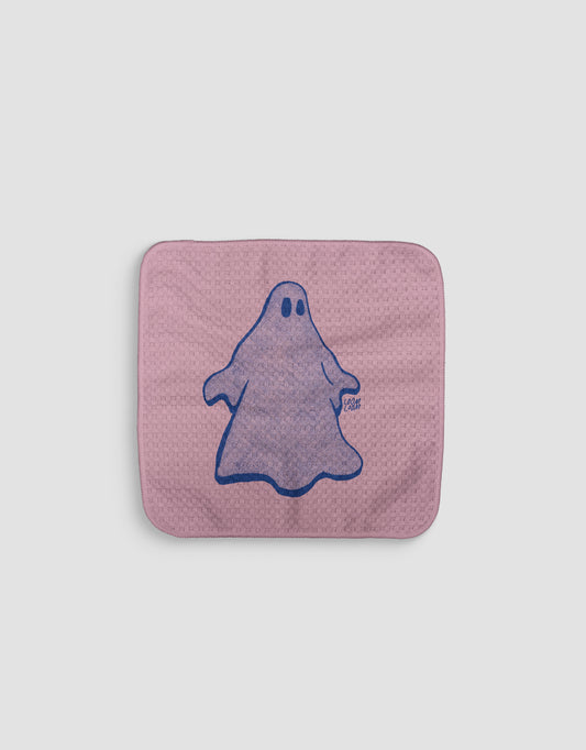 Blue + Pink Ghost Dishcloth