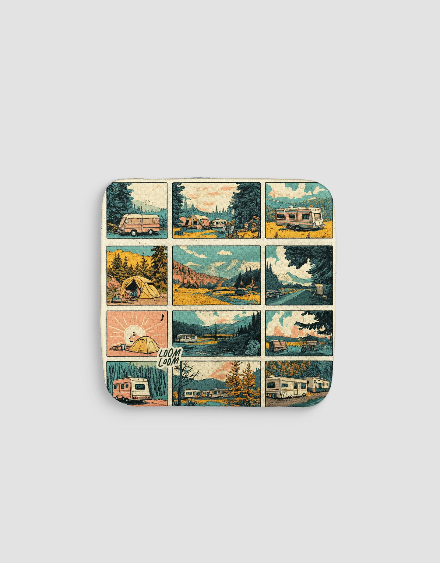Camping Frames Dishcloth