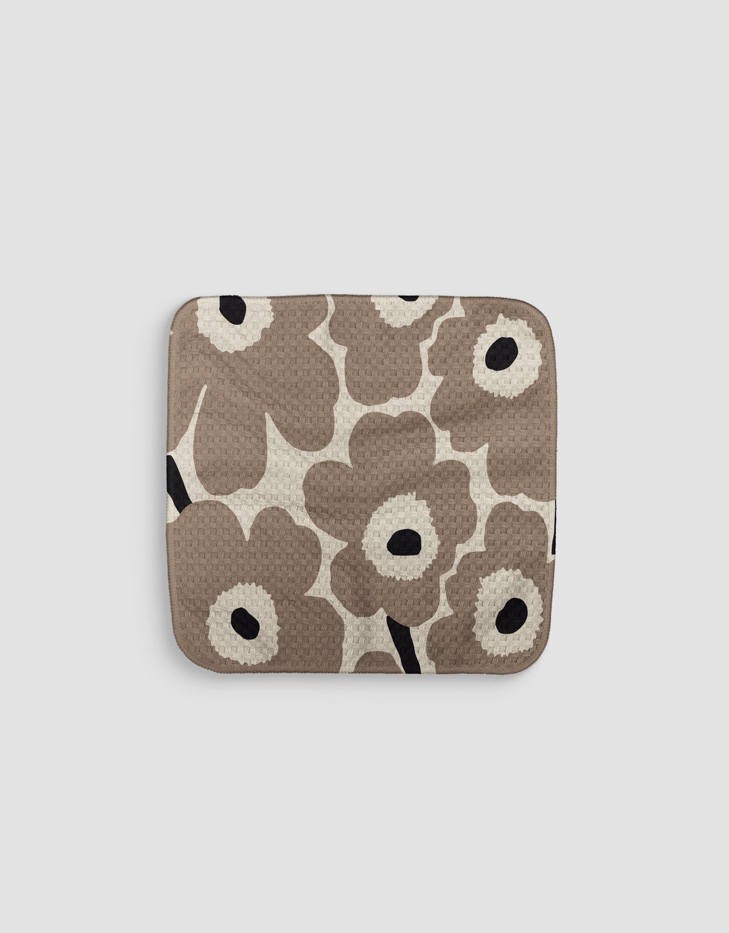 Chubby Flowers Grey Dishcloth