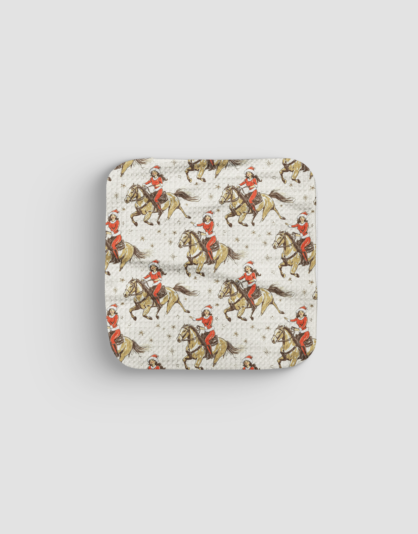 Christmas Cowgirls Dishcloth