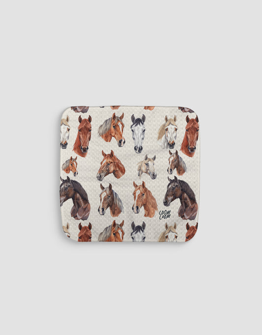 Horse Portraits Dishcloth