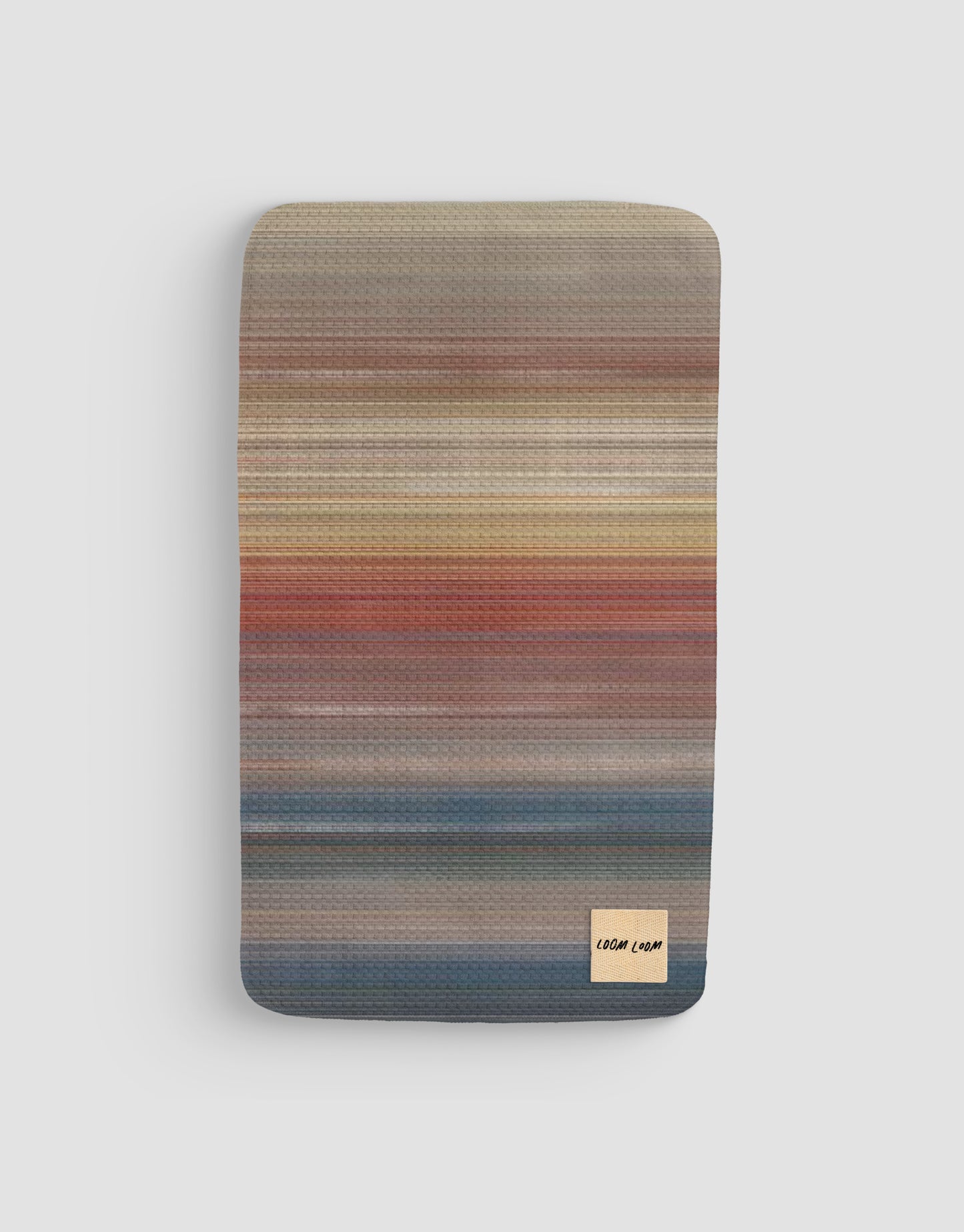 Loom Loom Bath Hand Towel - Sunset Gradient Modern Minimal Print Eco Microfiber Waffle Woven Towels