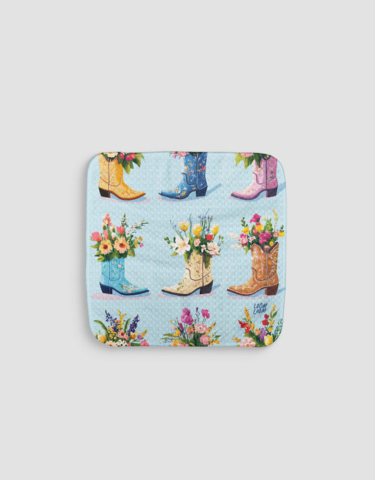 Flowering Boots Dishcloth