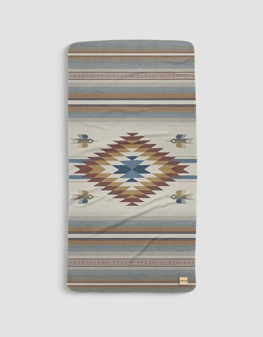 Loom Loom Bath Beach Towel - Southwest Native American Colorful Pattern Print Eco Microfiber Waffle Woven Towels