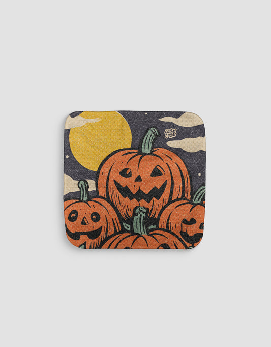 Midnight Pumpkins Dishcloth