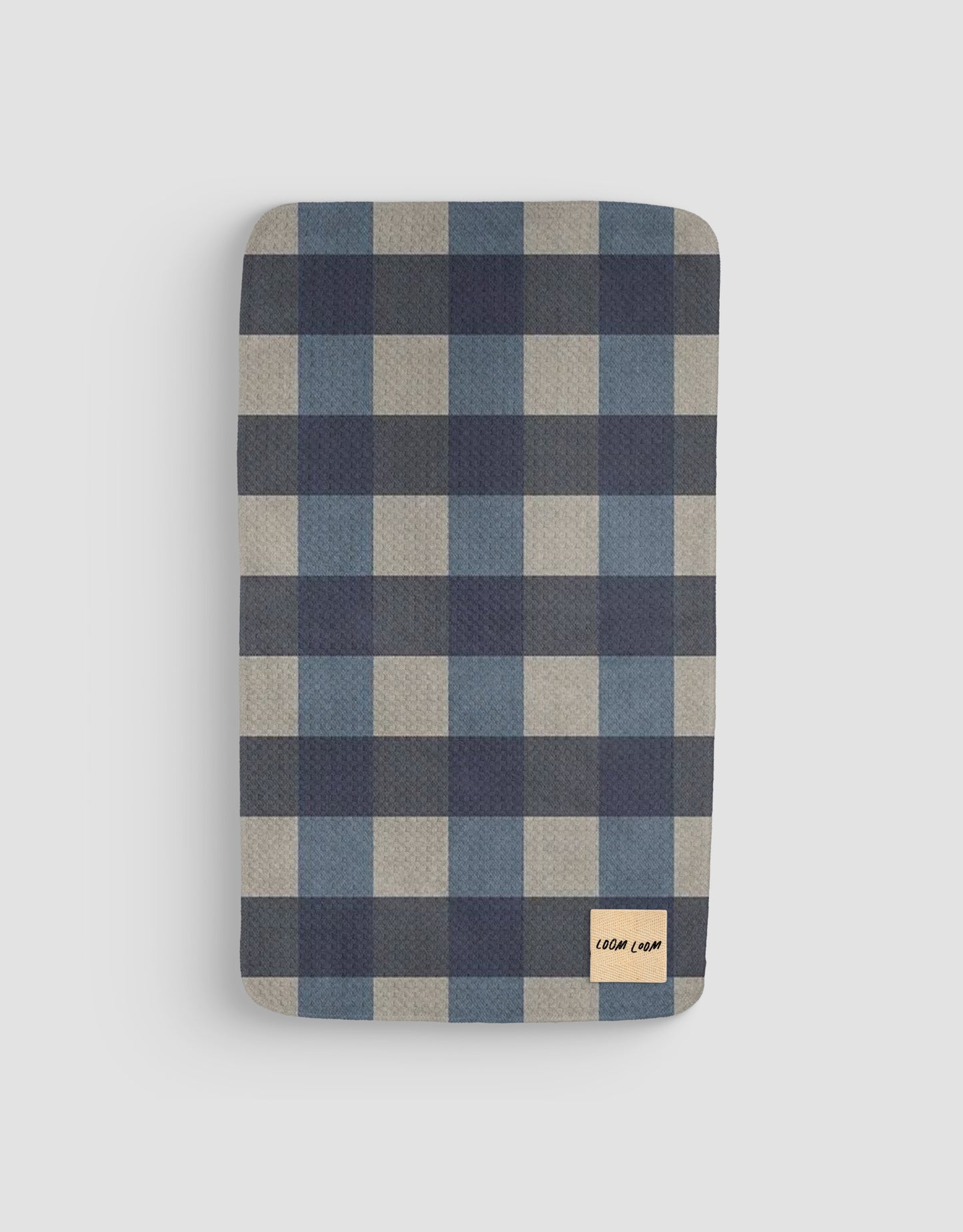 Navy Tan Plaid